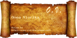 Onea Viorika névjegykártya